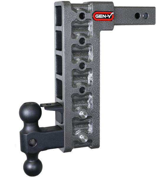 Gen-Y Mega Duty 2in Shank 12.5in Drop 10K Hitch w/GH-031 Dual-Ball/GH-032 Pintle Lock