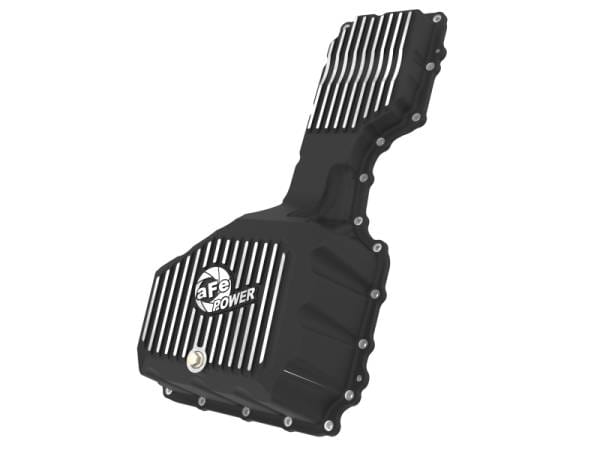 aFe 17-19 GM Diesel V8-6.6L L5P Engine Oil Pan w/ Machined Fins