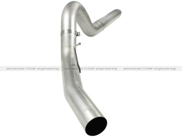 aFe MACHForce XP 5in DPF-Back Stainless Steel Exh Sys, No tip, Ford Diesel Trucks 08-10 V8-6.4L