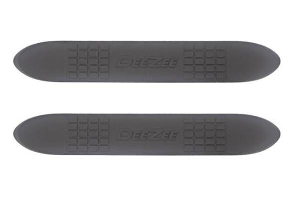 Deezee Universal Service Parts Step Pads 4In Checkered w/ DZ Logo