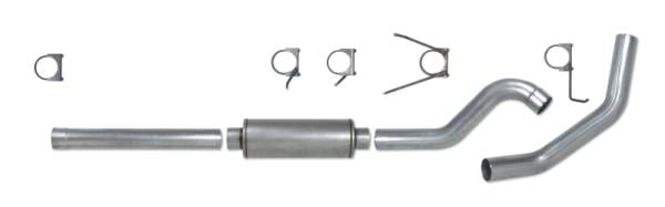 Diamond Eye KIT 4in Catback Single SS: 2004.5-2007.5 DODGE CUMMINS 600