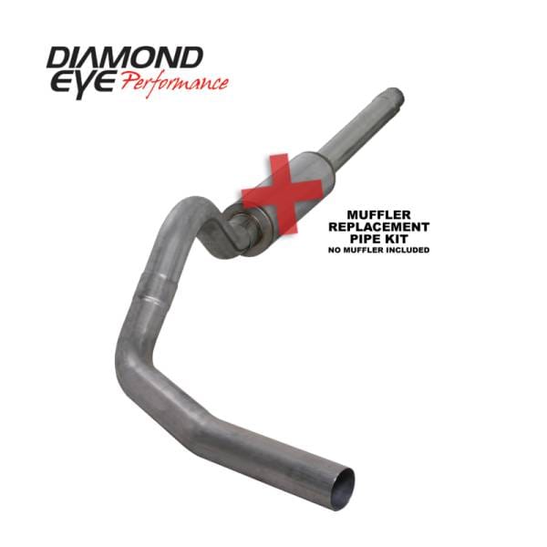 Diamond Eye KIT 4in Catback Single SS: 94-97 FORD 7.3L F250/F350 PWRSTROKE