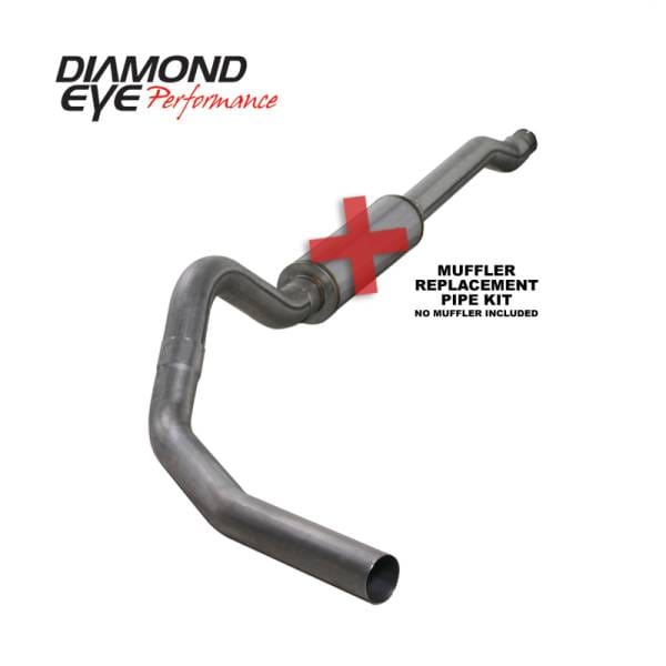 Diamond Eye KIT 4in Catback Single SS: 03-07 FORD 6.0L F250/F350