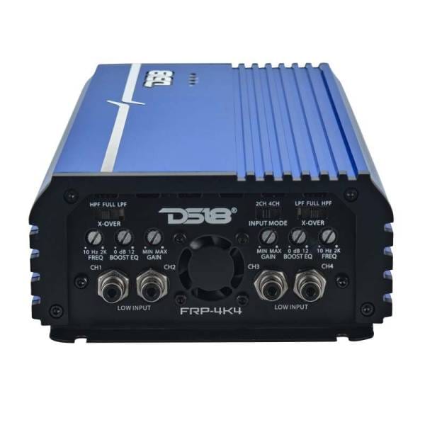 DS18 4-Channel Class-D Amp Stereo Full-Range 4 x 400 W RMS at4 ohm- Blue
