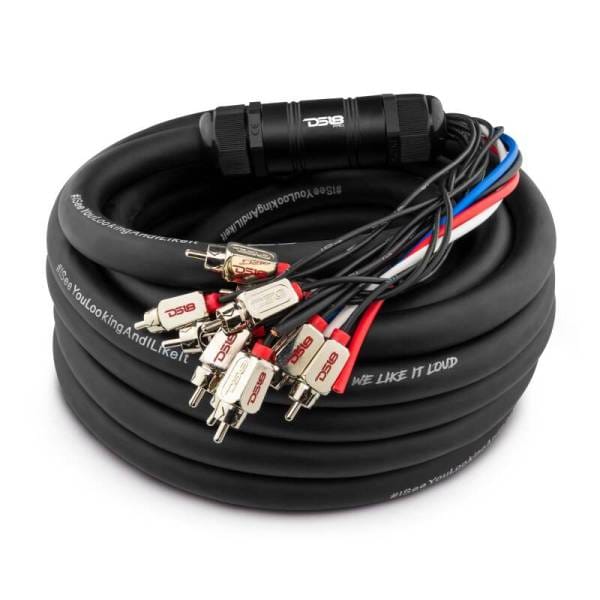 DS18 Medusa Wire Pack 10 Channel RCA 4 x 12GA OFC Power Wire 30-Feet