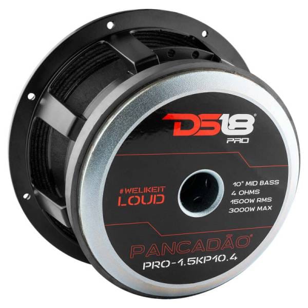 DS18 10in 1000 Watts RMS 4 ohm Mid-Bass Loudspeaker