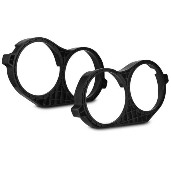 DS18 14-23 Harley Davidson Saddle Bag Mid Bass Adapter Ring 2x 10in ABS Black