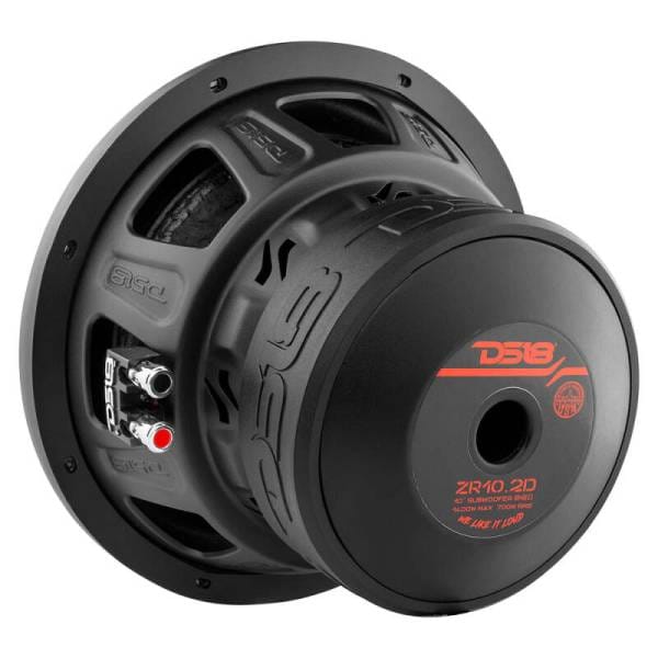 DS18 10in 700 Watts RMS 2 ohm DVC ZR Subwoofer
