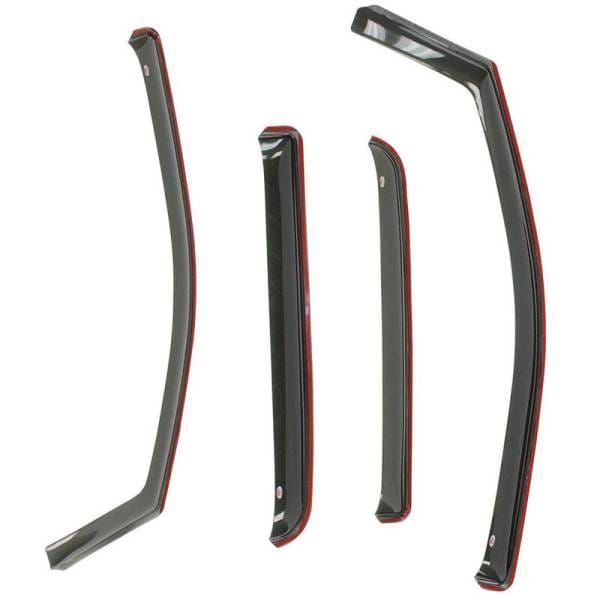 Westin 2009-2018 Dodge/Ram Crew Cab/Mega Cab Wade In-Channel Wind Deflector 4pc - Smoke