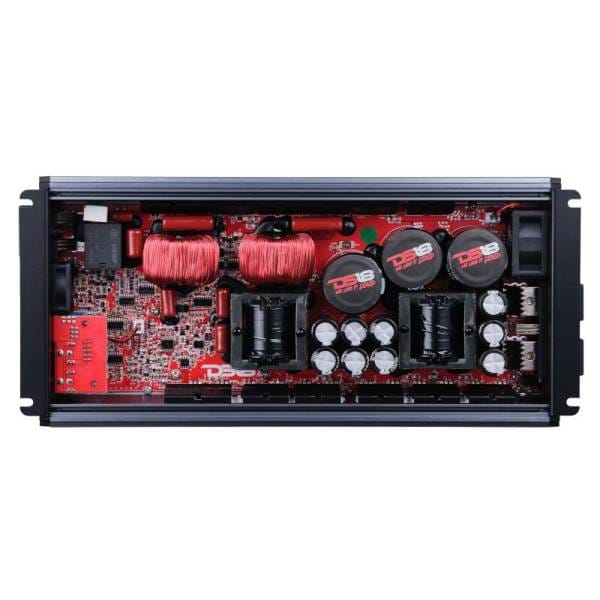 DS18 1-Channel Amp Class D Full-Range Monoblock 5000 Watts RMS/1ohm DPIV1/0 Terminals Incl Titanium