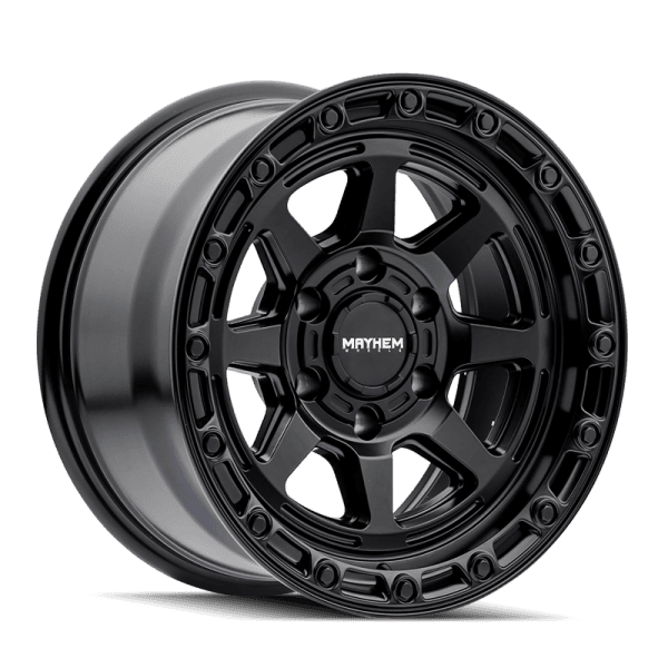 Mayhem 8306 Ridgeline 17x8.5 / 5x127 BP/ -6mm Offset / 78.1mm Hub Satin Black Wheel