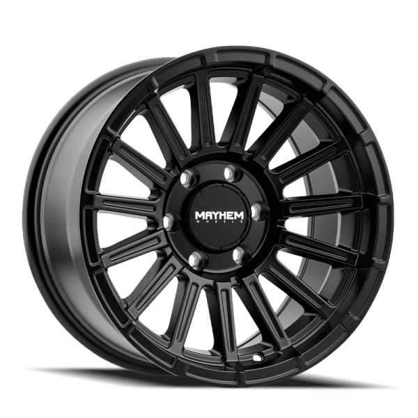 Mayhem 8309 Granite 17x9 / 5x127 BP / 0mm Offset / 78.1mm Hub Satin Black