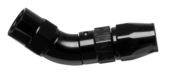 Vibrant -3AN 60 Degree High Flow Hose End Fitting for PTFE Lined Hose - Aluminum
