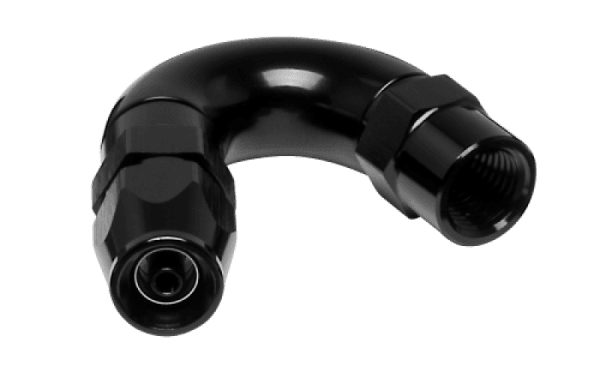 Vibrant -3AN 150 Degree High Flow Hose End Fitting for PTFE Lined Hose
