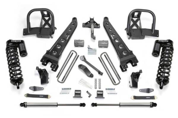 Fabtech 11-16 Ford F350/450 4WD 8 Lug 6in Rad Arm Sys w/Dlss 4.0 C/O& Rr Dlss