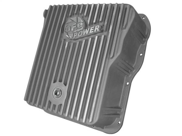 aFe Transmission Pan Cover (Raw); GM Diesel Trucks 01-14 V8-6.6L (td)
