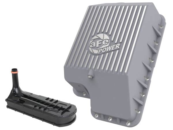aFe Transmission Pan (Raw); Ford Diesel Trucks 03-10 V8-6.0/6.4L (td)