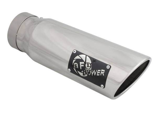 aFe Diesel Exhaust Tip Bolt On Polished 4in Inlet x 5in Outlet x 15in