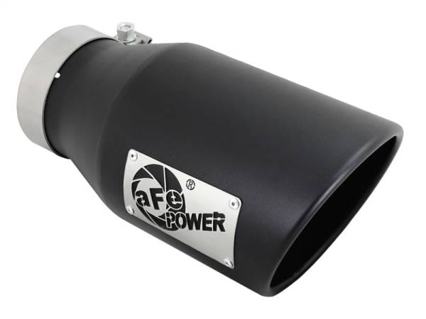 aFe Diesel Exhaust Tip Bolt On Black 4in Inlet x 6in Outlet x 12in