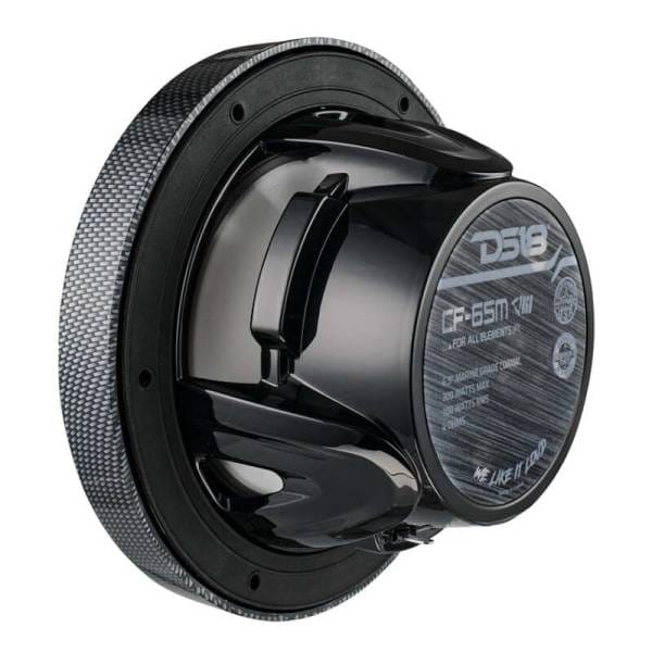DS18 NXL-M Series Spkr w/ RGB LED Lights 6.5in 2-Way 125 Watts RMS 4 ohm Black Crbn Fiber w/ Cover