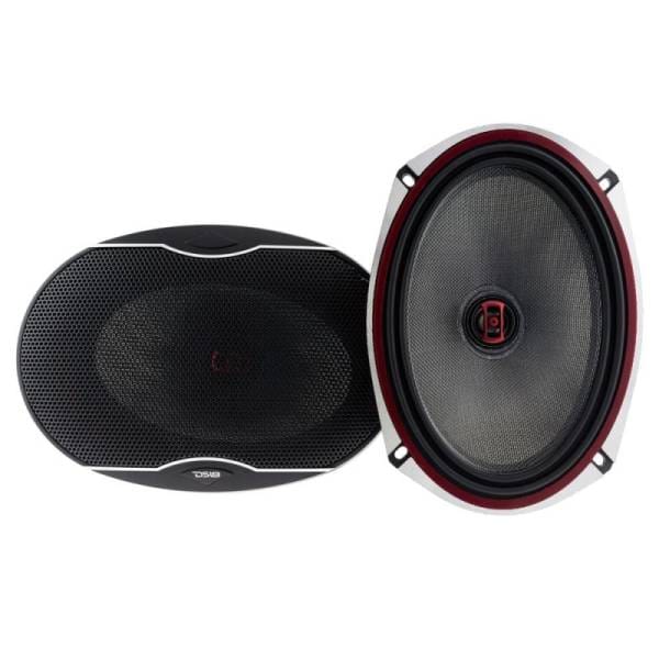 DS18 6x9in 160 Watts RMS 3 ohm 2-Way Coaxial Speakers And Component System w/ Fiberglass Cone