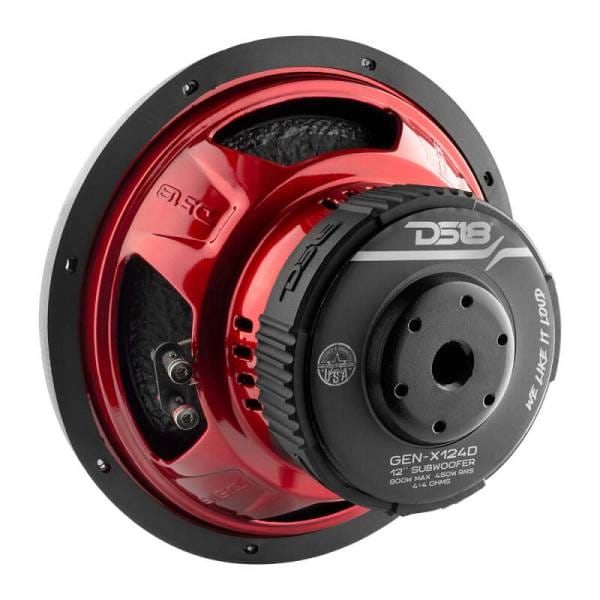 DS18 12in 450 Watts RMS 4 ohm DVC Subwoofer Ferrite Motor And Dual Voice Coils
