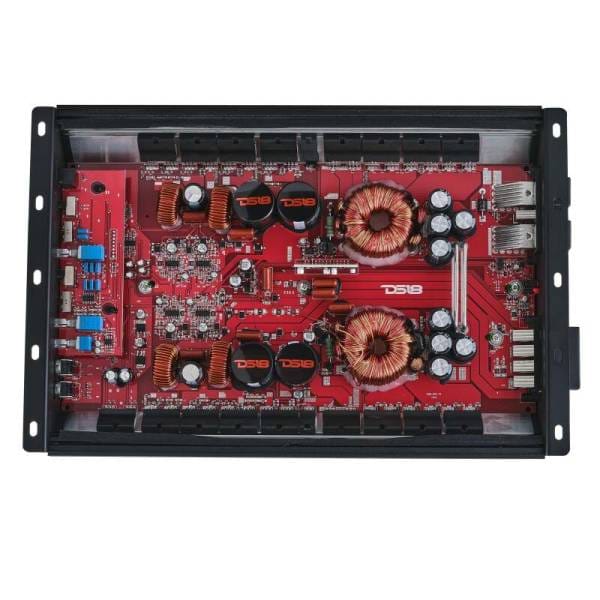DS18 4-Channel Amp 2x 1000/4ohm Bridge 4 x 550/2ohm 4 x 300/4ohm Watts RMS Black