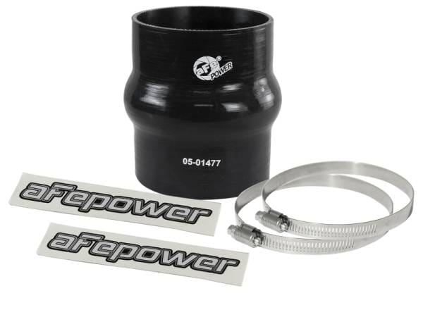 aFe Magnum FORCE Intake Coupling Kit (3-1/8 IN ID x 4 IN L) Straight Coupler w/ Hump - Black