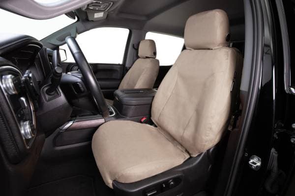 Covercraft 19-24 Dodge Ram 1500 Polycotton SeatSaver Custom Second Row Seat Covers - Taupe