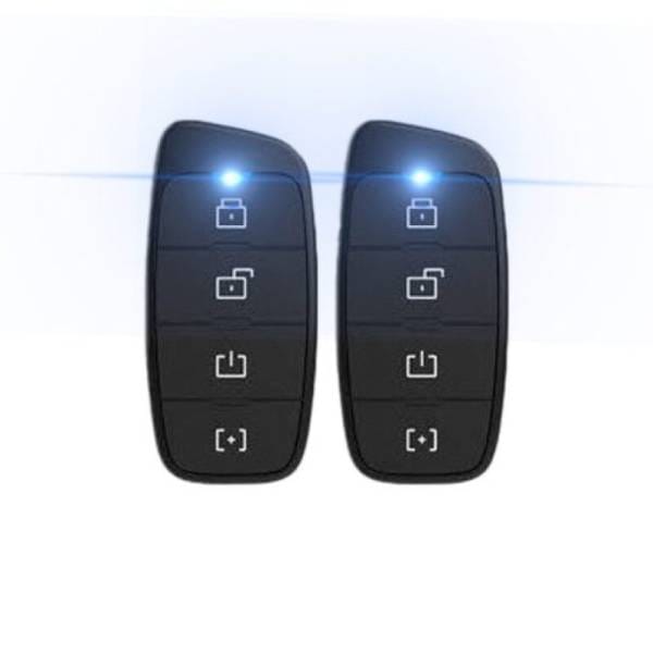Kleinn (2) 4-Button 1-Way Remotes Antenna Upgrade 2500 ft Range