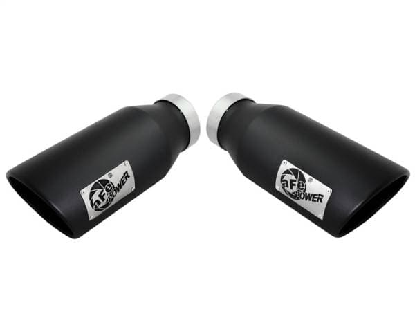 aFe Diesel Exhaust Tip Bolt On Black 4in Inlet x 6in Outlet x 15in