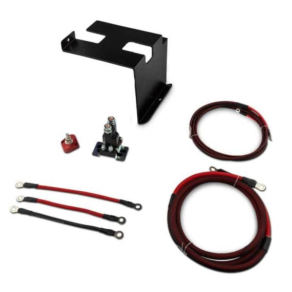 DS18 Dual Battery Upgrade 80 Amp Battery Isolator Fits 2 Batteries Wire & Battery Bracket Kit 18-24