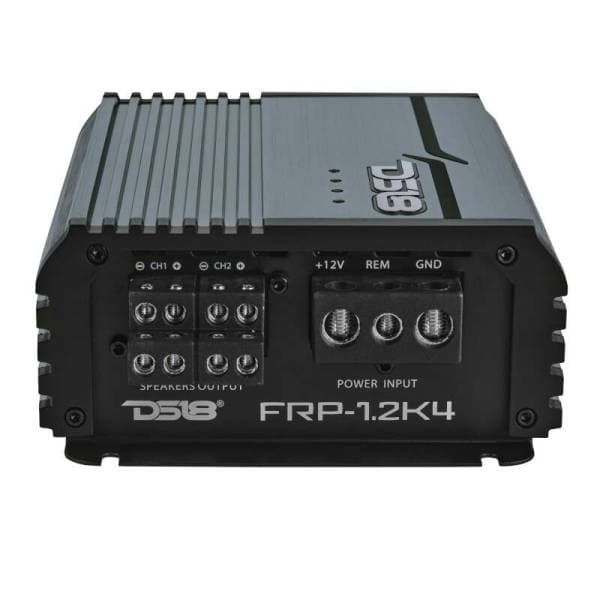 DS18 4-Channel Class-D Amp Stereo Full-Range 4 x 120 W RMS at4 ohm- Titanium