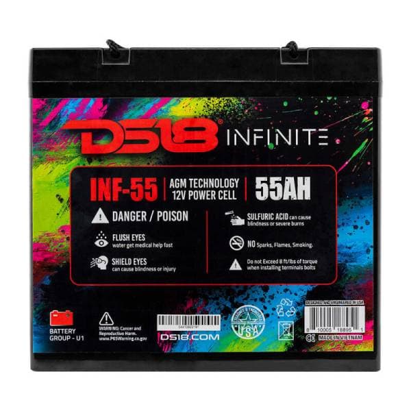 DS18 1750 Watts 55 AH Infinite AGM Power Cell Battery