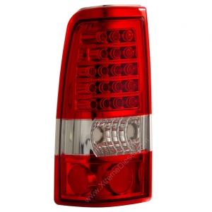 ANZO RED LED TAILLIGHTS|2003-2007 CHEVY SILVERADO 2500 1