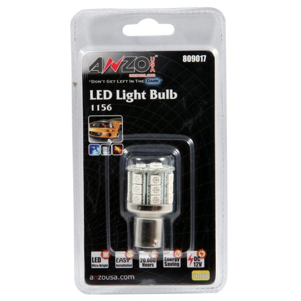 ANZO 1 3/4" L.E.D 1156 AMBER REPLACEMENT BULB|UNIVERSAL 1