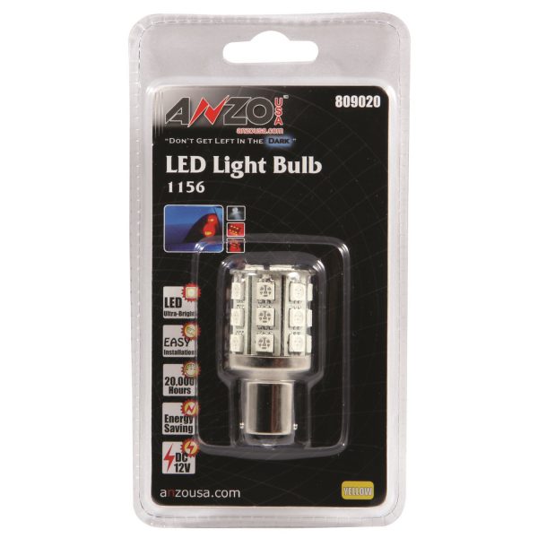 ANZO 2" L.E.D 1156 AMBER REPLACEMENT BULB|UNIVERSAL 1