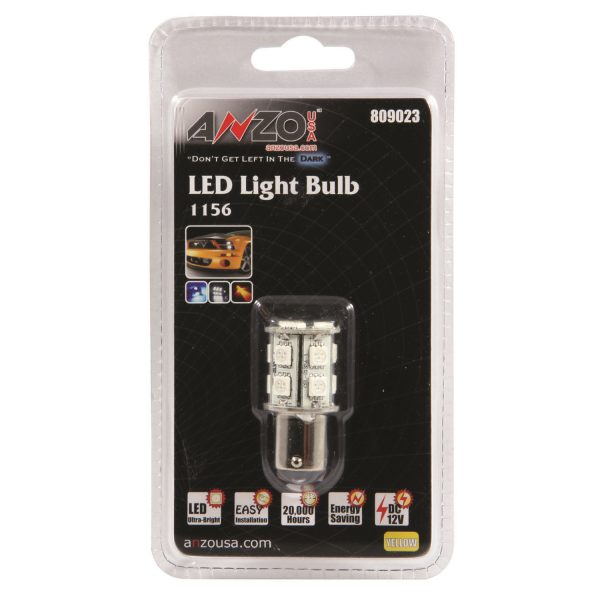 ANZO 1 3/4" L.E.D 1156 AMBER REPLACEMENT BULB|UNIVERSAL 1