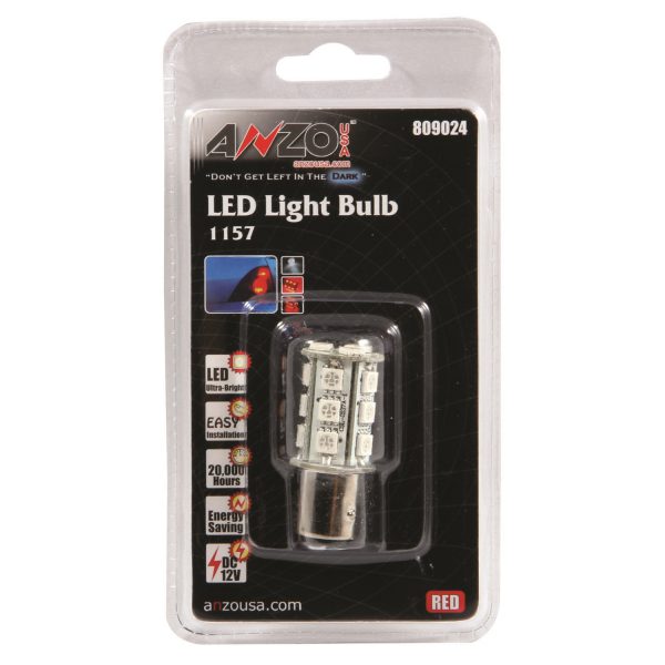 ANZO 1 3/4" L.E.D 1157 RED REPLACEMENT BULB|UNIVERSAL 1
