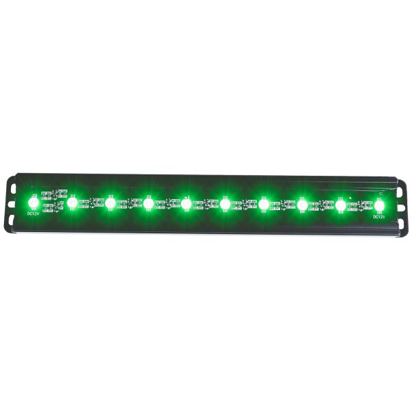 ANZO 12" 15W SLIMLINE GREEN LED FLOOD BEAM LIGHT BAR|UNIVERSAL 1