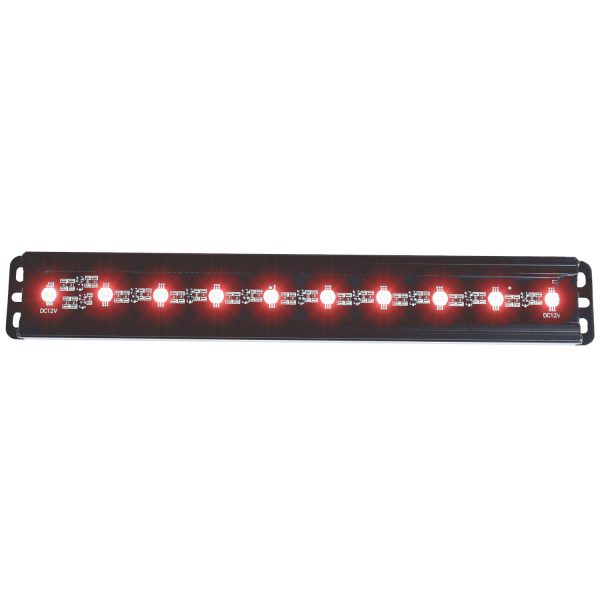 ANZO 12" 15W SLIMLINE RED LED FLOOD BEAM LIGHT BAR|UNIVERSAL 1
