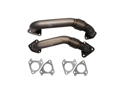 JESS PERFORMANCE' HEAVY-DUTY REPLACEMENT RACE UP-PIPE KIT|2001-2016 GM 6.6L DURAMAX 1