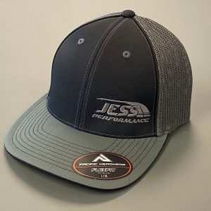 Black and grey JP hat
